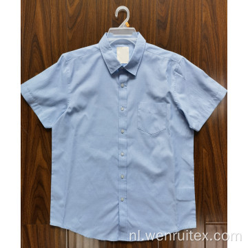 Overhemden met korte mouwen voor heren Overhemden van polyester en katoen